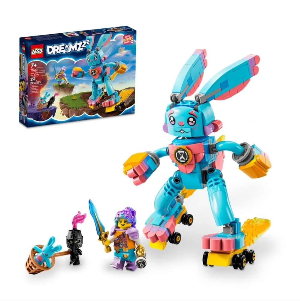 LEGO DREAMZzz Vibrant Blue and Pink Robot Bunny Set
